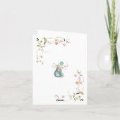 ワイルドフラワーピーターザラビット誕生日 サンキューカード (裏面)