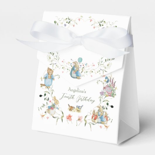 ワイルドフラワーピーターザラビット誕生日 フェイバーボックス (正面サイド)