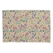 ワイルドフラワーピーチオレンジカラーピローケース 枕カバー (正面左)