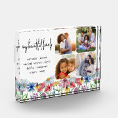 ワイルドフラワーファミリー名と4枚の写真 フォトブロック (左)