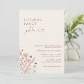 ワイルドフラワーファンシーの花を愛しているものは何も結婚ない 招待状 (スタンド正面)