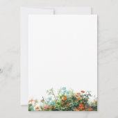 ワイルドフラワーファーストバースデーパーティ招待状 招待状 (裏面)