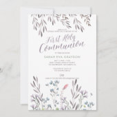 ワイルドフラワーファースト聖餐式 招待状 (正面)
