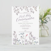 ワイルドフラワーファースト聖餐式 招待状 (スタンド正面)