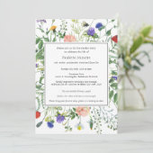 ワイルドフラワーフィールドお祝い・オブ・ライフ 招待状 (スタンド正面)