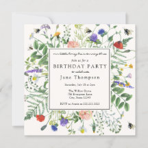 ワイルドフラワーフィールドアンドハニービー誕生日