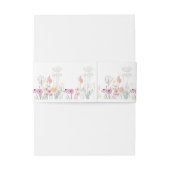 ワイルドフラワーフィールドウォーターカラースケッチ 招待状ベリーバンド (裏面例)