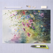 ワイルドフラワーフィールドウォーター色の切り離し 薄葉紙 (クラフト)