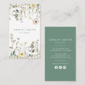 ワイルドフラワーフィールドソーシャルメディア 名刺 (正面/裏面)