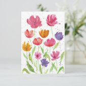 ワイルドフラワーフィールドノテカード サンキューカード (スタンド正面)