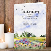 ワイルドフラワーフィールドフォトお祝いライフ葬儀 プログラム