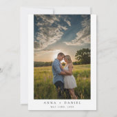 ワイルドフラワーフィールドフォト結婚式招待状 招待状 (裏面)