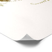 ワイルドフラワーフィールドボホブライダルシャワーウェルカムサイン ポスター (角)