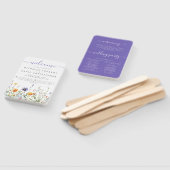 ワイルドフラワーフィールド結婚式 プログラム ハンドファン (組立なし)