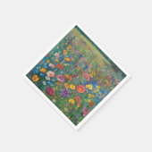 ワイルドフラワーフィールド絵画の水色 スタンダードカクテルナプキン (角)