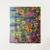 ワイルドフラワーフィールド絵画アクリル タペストリー (正面)