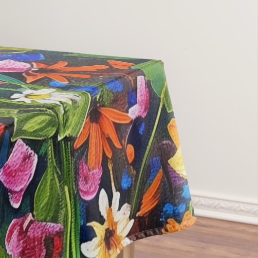 ワイルドフラワーフィールド絵画アクリル テーブルクロス (インサイチュ)
