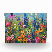ワイルドフラワーフィールド絵画アクリル フォトブロック (正面)