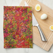 ワイルドフラワーフィールド絵画ズ – キッチンタオル (四つ折り)