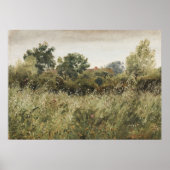 ワイルドフラワーフィールド絵画ヴィンテージ ポスター (正面)