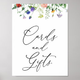 ワイルドフラワーフィールド カードとギフト サイン