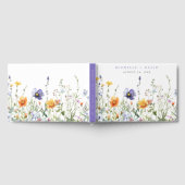 ワイルドフラワーフィー結婚ルド ゲストブック (全面)