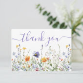 ワイルドフラワーフィー結婚ルド サンキューカード (スタンド正面)