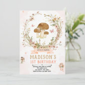 ワイルドフラワーフェアリーパーティの招待状 招待状 (スタンド正面)