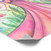 ワイルドフラワーフェアリーポスタープリント ポスター (角)