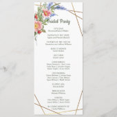 ワイルドフラワーフェイクズ金箔の幾何学模様素朴枠 プログラム (裏面)