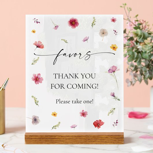 ワイルドフラワーフェイバー アクリルサイン