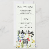 ワイルドフラワーフェスティバルテーマ結婚フローラ 招待状