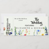 ワイルドフラワーフェスティバルテーマ結婚フローラ 招待状