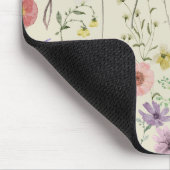 ワイルドフラワーフェミニンウォーター色フローラ夏 マウスパッド (コーナー)