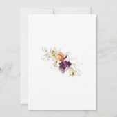 ワイルドフラワーフェミニンフローラ80th誕生日パーティー 招待状 (裏面)