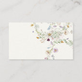 ワイルドフラワーフェミニンブライダルシャワー座席表 プレイスカード (裏面)