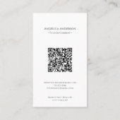 ワイルドフラワーフェミニンQR縦型名刺 名刺 (裏面)