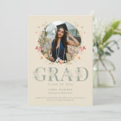 ワイルドフラワーフォトガール卒業 案内状 (スタンド正面)