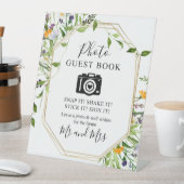 ワイルドフラワーフォトゲストブックカメラサイン 台座サイン (インサイチュ)