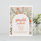 ワイルドフラワーフォトゲストブックサイン (スタンド正面)