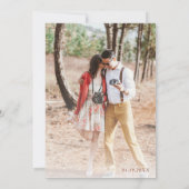 ワイルドフラワーフォトテラコッタ結婚式招待状 招待状 (裏面)