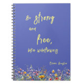 ワイルドフラワーフォトノートブックのように強力で無料 ノートブック (正面)