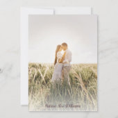 ワイルドフラワーフォトブライダルシャワーフローラ 招待状 (裏面)