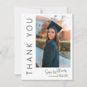 ワイルドフラワーフォト卒業ありがとう サンキューカード (正面)