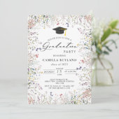 ワイルドフラワーフォト卒業パーティー 招待状 (スタンド正面)