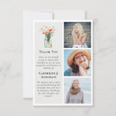 ワイルドフラワーフォト悔やみや弔慰葬儀 サンキューカード (正面)