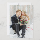 ワイルドフラワーフォト招待状 招待状 (裏面)