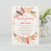 ワイルドフラワーフォレストファーンキノコバチェロレッテ 招待状 (スタンド正面)