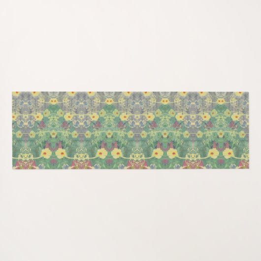 ワイルドフラワーフォレストフロア ヨガマット (裏面(横))