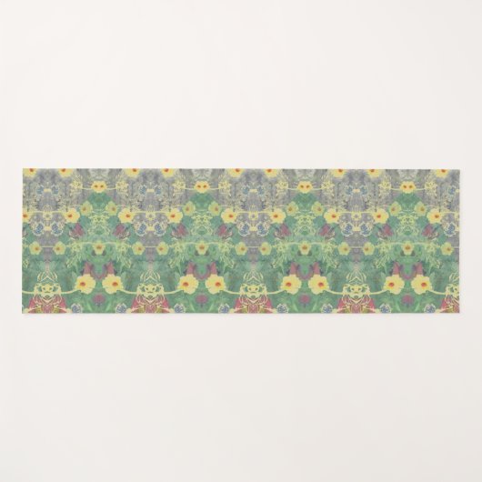 ワイルドフラワーフォレストフロア ヨガマット (正面(横))